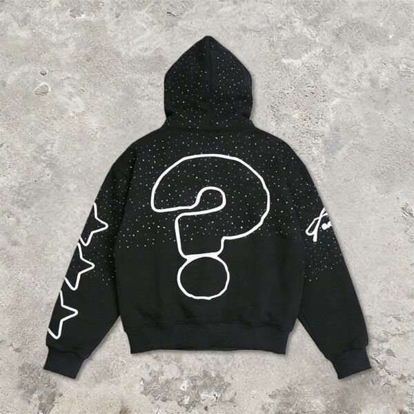 Custom Graphic Rhinestone Zip Hoodie - VW-E7F7 - Style E7F7E2 - product detail view 2 Custom Graphic Rhinestone Zip Hoodie - VW-E7F7 - Style E7F7E2 - product detail view 2