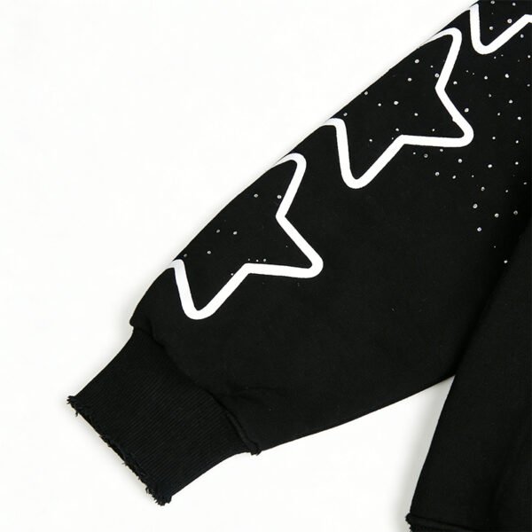 Custom Graphic Rhinestone Zip Hoodie - VW-E7F7 - Style E7F7E2 - product detail view 5 Custom Graphic Rhinestone Zip Hoodie - VW-E7F7 - Style E7F7E2 - product detail view 5