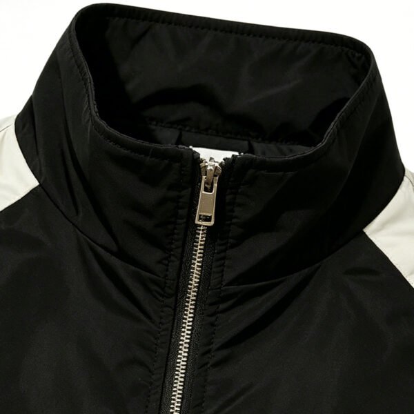 Custom Rhinestone Color-Block Half-Zip Crop Jacket - Style E8D156 - product detail view 7