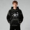 Custom Starfield Rhinestone Panel Pullover Hoodie - Style 2E0F27 - product detail view 2 Custom Starfield Rhinestone Panel Pullover Hoodie - Style 2E0F27 - product detail view 2