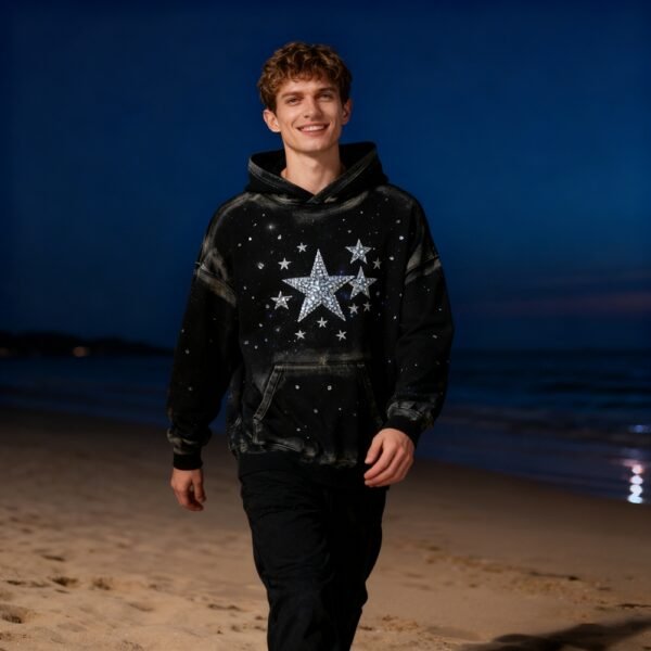 Custom Starfield Rhinestone Panel Pullover Hoodie - Style 2E0F27 - product detail view 6 Custom Starfield Rhinestone Panel Pullover Hoodie - Style 2E0F27 - product detail view 6