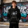 Custom Starfield Rhinestone Panel Pullover Hoodie - Style 2E0F27 - product detail view 7 Custom Starfield Rhinestone Panel Pullover Hoodie - Style 2E0F27 - product detail view 7