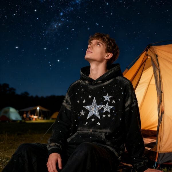 Custom Starfield Rhinestone Panel Pullover Hoodie - Style 2E0F27 - product detail view 9 Custom Starfield Rhinestone Panel Pullover Hoodie - Style 2E0F27 - product detail view 9