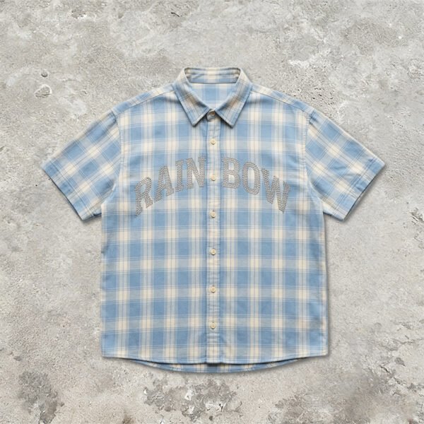Custom Rhinestone Plaid Drawcord Shorts - Style 61AD6F - product detail view 9 Custom Rhinestone Plaid Drawcord Shorts - Style 61AD6F - product detail view 9