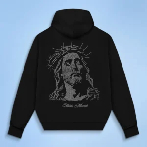Custom Rhinestone Portrait Pullover Hoodie - Style BA3905