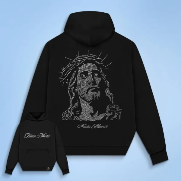 Custom Rhinestone Portrait Pullover Hoodie - Style BA3905 - product detail view 3 Custom Rhinestone Portrait Pullover Hoodie - Style BA3905 - product detail view 3