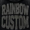 Custom Cropped Rhinestone Skull Raw-Edge Pullover Hoodie - Style 92B928 - product detail view 2