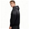 Custom Rhinestone Spray Hooded Pullover Hoodie - Style 8988CA Black ombre wash hooded pullover hoodie with rhinestone detail