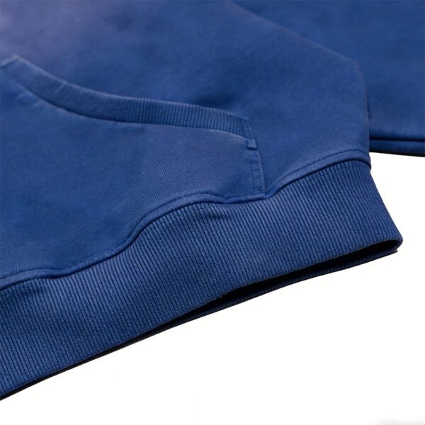 Custom Washed Navy Rhinestone Pullover Hoodie - Style EB9D8D - product detail view 6 Custom Washed Navy Rhinestone Pullover Hoodie - Style EB9D8D - product detail view 6