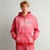 Custom Washed Rhinestone Zip Hoodie | - Style FC78E8 - product detail view 3