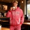 Custom Washed Rhinestone Zip Hoodie | - Style FC78E8 - product detail view 10