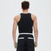 Custom Ribbed Mock-Neck Crop Tank Top - Style DC679C - product detail view 7 Custom Ribbed Mock-Neck Crop Tank Top - Style DC679C - product detail view 7