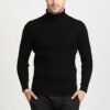 Custom Ribbed Turtleneck Knit Pullover - Style FFA755 - product detail view 2 Custom Ribbed Turtleneck Knit Pullover - Style FFA755 - product detail view 2