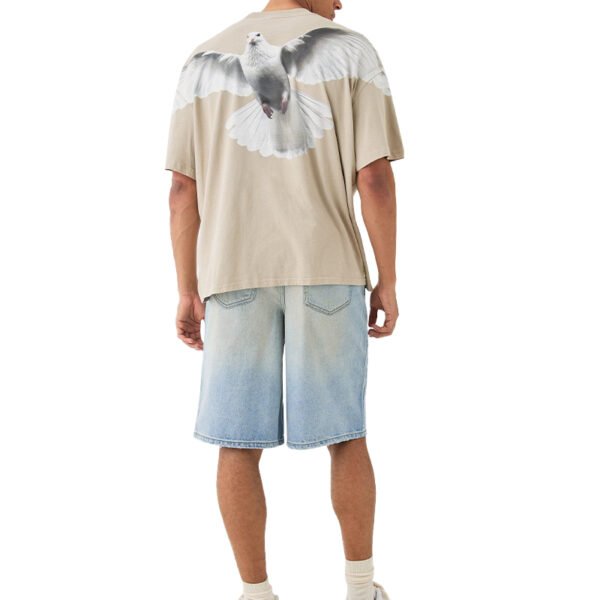 Custom Graffiti Ripped Washed Denim Shorts - Style C7EF89 - product detail view 6 Custom Graffiti Ripped Washed Denim Shorts - Style C7EF89 - product detail view 6
