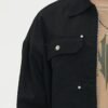 Custom Rivet Detail Twill Streetwear Jacket - Style BEFFD1 - product detail view 8 Custom Rivet Detail Twill Streetwear Jacket - Style BEFFD1 - product detail view 8