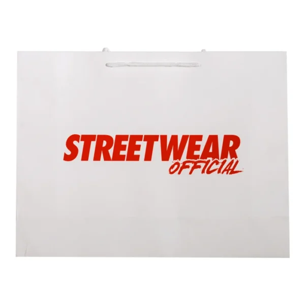 Custom White Rope Handle Retail Gift Bag - Style AC1DA1 - product detail view 2 Custom White Rope Handle Retail Gift Bag - Style AC1DA1 - product detail view 2