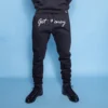 Custom Script-Front Tapered Joggers - Style 4C022E - product detail view 2