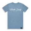 Custom Dusty Blue Script Graphic Sweatshirt | - Style 4313B9