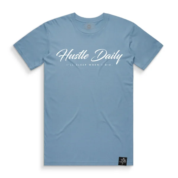 Custom Dusty Blue Script Graphic Sweatshirt | - Style 4313B9