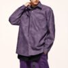 Custom Seam-Aligned Oversized Long-Sleeve Overshirt - Style 4B7B77 Custom Seam-Aligned Oversized Long-Sleeve Overshirt - Style 4B7B77