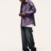 Custom Seam-Aligned Oversized Long-Sleeve Overshirt - Style 4B7B77 - product detail view 9 Custom Seam-Aligned Oversized Long-Sleeve Overshirt - Style 4B7B77 - product detail view 9