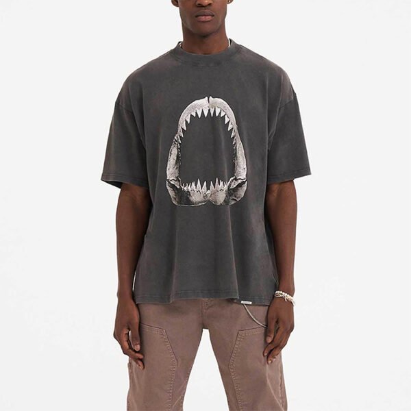 Custom Oversized Shark Jaw Graphic T-Shirt - Style 75C49D - product detail view 4 Custom Oversized Shark Jaw Graphic T-Shirt - Style 75C49D - product detail view 4