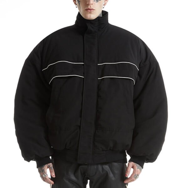 Custom Short Puffer Streetwear Jacket | VW-P21FWS12 - Style C4D12A - product detail view 2