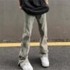 Custom Vintage-Wash Side-Zip Denim Jeans | A4EE - Style A4EE2F - product detail view 4