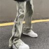 Custom Vintage-Wash Side-Zip Denim Jeans | A4EE - Style A4EE2F - product detail view 5