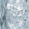 Custom Silver Textured Denim Trucker Jacket - Style E38F42 - product detail view 12 Custom Silver Textured Denim Trucker Jacket - Style E38F42 - product detail view 12