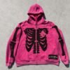 Custom Skeleton Applique Full-Zip Hoodie 8628651 - Style A794FE Custom Skeleton Applique Full-Zip Hoodie 8628651 - Style A794FE