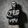 Custom Full-Zip Skeleton Graphic Acid-Wash Hoodie | VW-ZH-091 - Style 9AFAA1 - product detail view 7