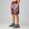Custom Skeleton Graphic Drawcord Streetwear Shorts - Style B4BEF2 - product detail view 6 Custom Skeleton Graphic Drawcord Streetwear Shorts - Style B4BEF2 - product detail view 6