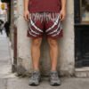Custom Skeleton Graphic Drawcord Streetwear Shorts - Style B4BEF2 - product detail view 8 Custom Skeleton Graphic Drawcord Streetwear Shorts - Style B4BEF2 - product detail view 8