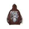 Custom Oversized Skeleton Graphic Zip Jacket - VW-JK-GSP-01 - Style 77DB0E - product detail view 4