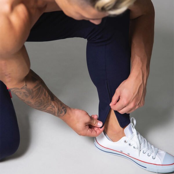 Custom Skinny Side-Stripe Track Pants - Style 6F37D9 - product detail view 3