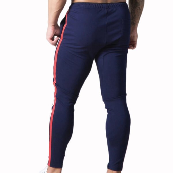 Custom Skinny Side-Stripe Track Pants - Style 6F37D9 - product detail view 4