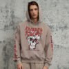 Custom Skull Graphic Heavyweight Pullover Hoodie - Style 744880 - product detail view 6
