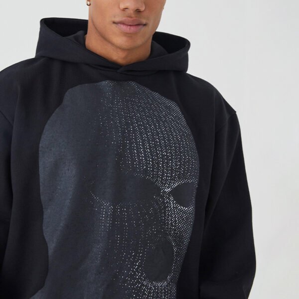 Custom Sleeve-Stripe Graphic Pullover Hoodie - Style 1F9478 - product detail view 3 Custom Sleeve-Stripe Graphic Pullover Hoodie - Style 1F9478 - product detail view 3