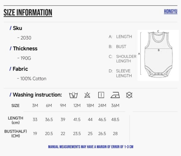 Custom Sleeveless Baby Rib-Knit Onesie - Style D9EBCF - product detail view 5