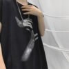 Custom Sleeveless Graphic Tank Top - Style 2D9D40 Men's black sleeveless tank top with abstract graphic print