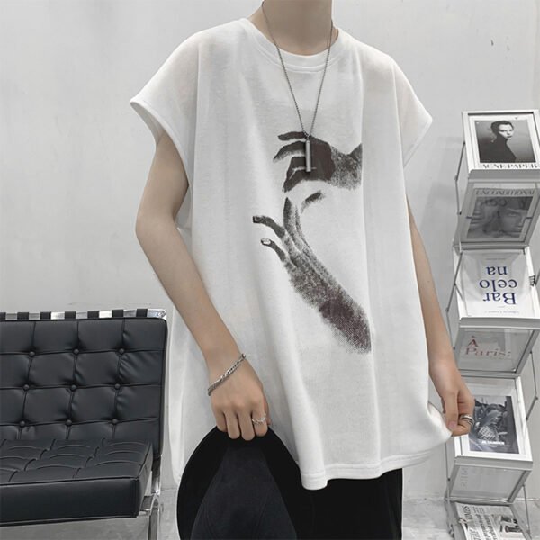 Custom Sleeveless Graphic Tank Top - Style 2D9D40 - product detail view 3 Custom Sleeveless Graphic Tank Top - Style 2D9D40 - product detail view 3