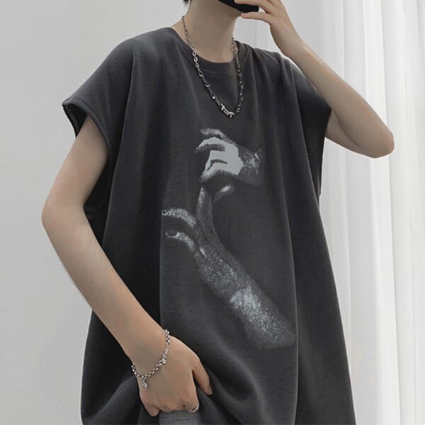 Custom Sleeveless Graphic Tank Top - Style 2D9D40 - product detail view 4 Custom Sleeveless Graphic Tank Top - Style 2D9D40 - product detail view 4