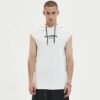 Custom Sleeveless Drawcord Muscle-Fit Hoodie - Style F0C775 - product detail view 2