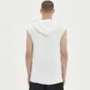 Custom Sleeveless Drawcord Muscle-Fit Hoodie - Style F0C775 - product detail view 3
