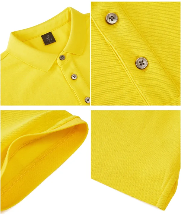 Custom Slim-Fit Business Polo Shirt - Style A08636 - product detail view 10 Custom Slim-Fit Business Polo Shirt - Style A08636 - product detail view 10
