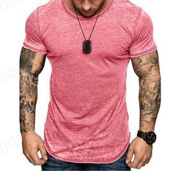Custom Men's Slim-Fit Round-Neck Hem-Zip T-Shirt - Style 8DA5EF - product detail view 3 Custom Men's Slim-Fit Round-Neck Hem-Zip T-Shirt - Style 8DA5EF - product detail view 3
