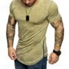 Custom Men's Slim-Fit Round-Neck Hem-Zip T-Shirt - Style 8DA5EF - product detail view 5 Custom Men's Slim-Fit Round-Neck Hem-Zip T-Shirt - Style 8DA5EF - product detail view 5