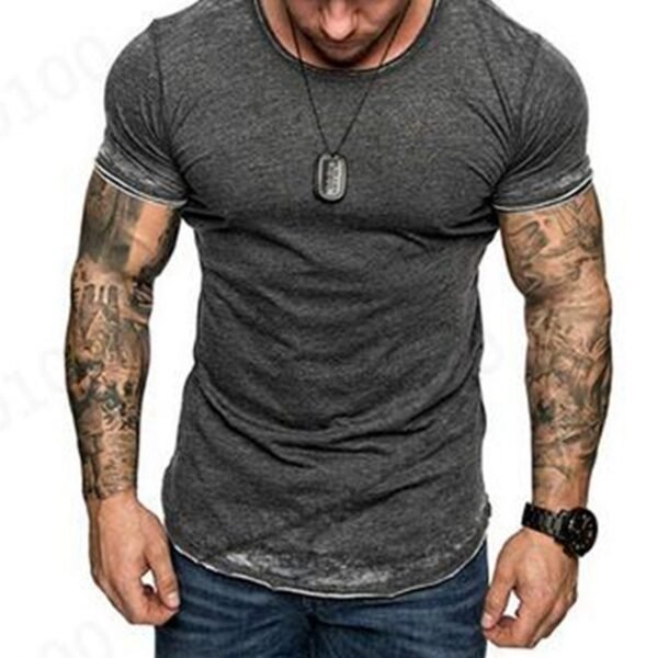 Custom Men's Slim-Fit Round-Neck Hem-Zip T-Shirt - Style 8DA5EF - product detail view 6 Custom Men's Slim-Fit Round-Neck Hem-Zip T-Shirt - Style 8DA5EF - product detail view 6