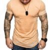 Custom Men's Slim-Fit Round-Neck Hem-Zip T-Shirt - Style 8DA5EF - product detail view 7 Custom Men's Slim-Fit Round-Neck Hem-Zip T-Shirt - Style 8DA5EF - product detail view 7